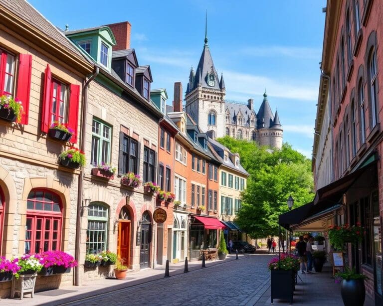 Reizen door de historische stadskern van Quebec