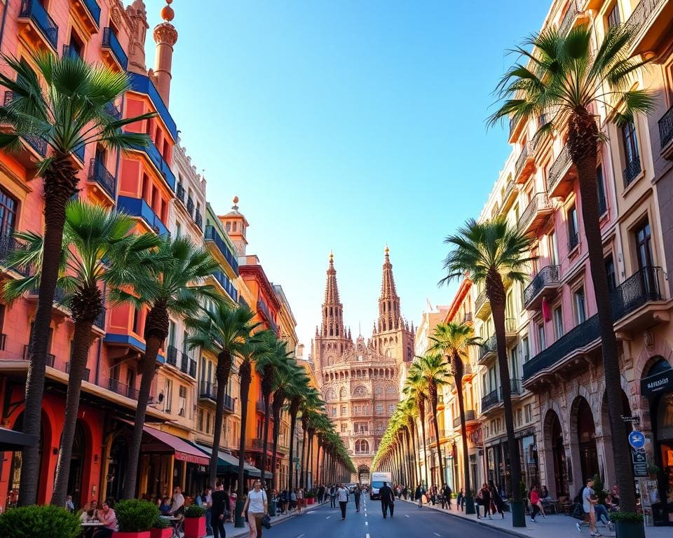 Reizen door de iconische straten van Barcelona