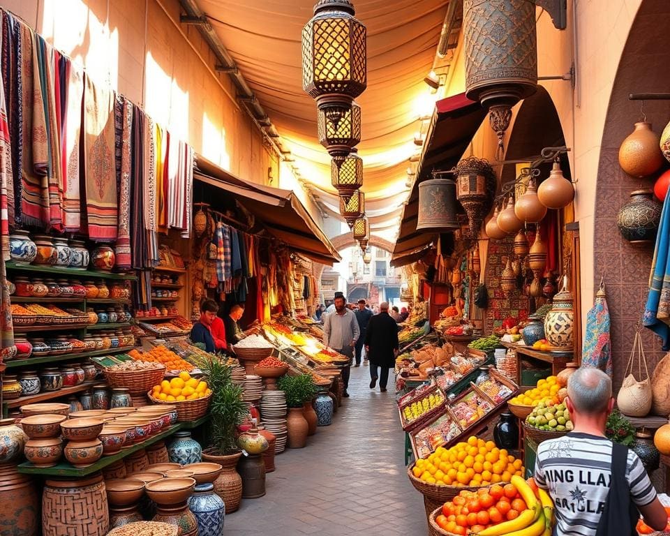 Reizen naar de kleurrijke markten van Marrakech