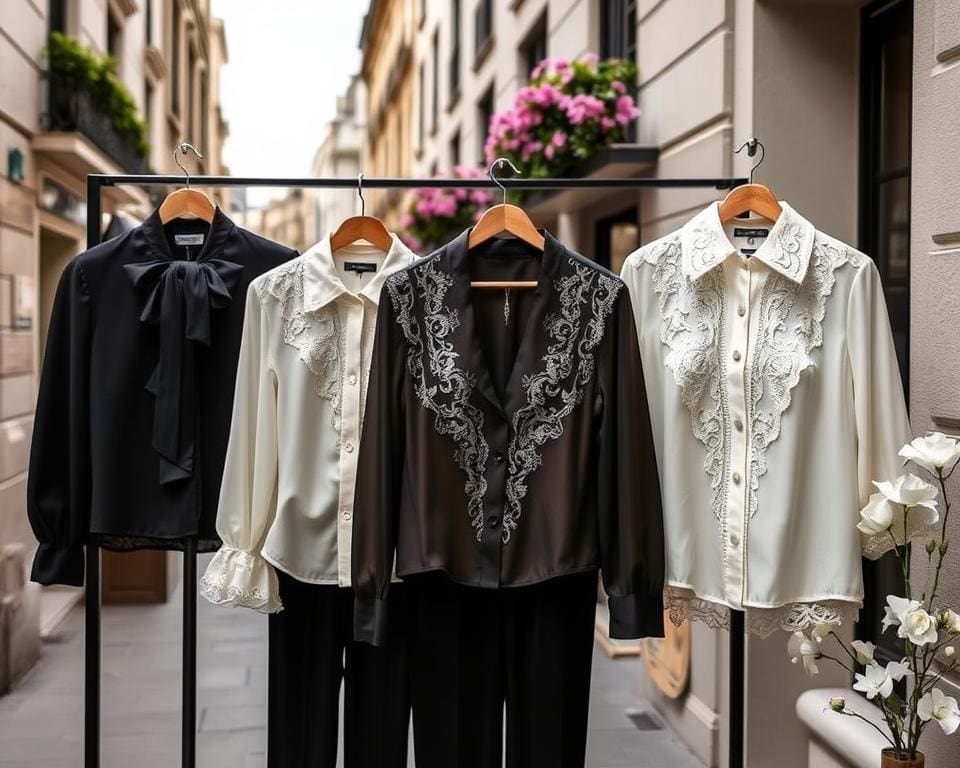 Saint Laurent blouses met Parijse flair voor dagelijkse stijl