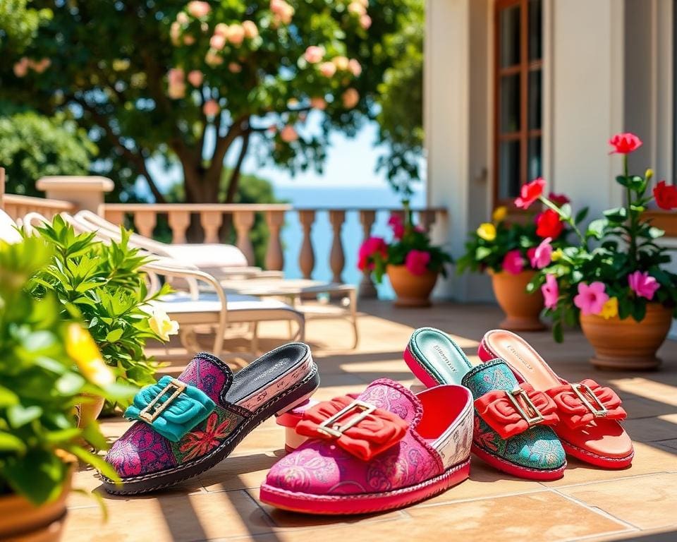 Valentino slippers italienese verfijning zomerse schoenen