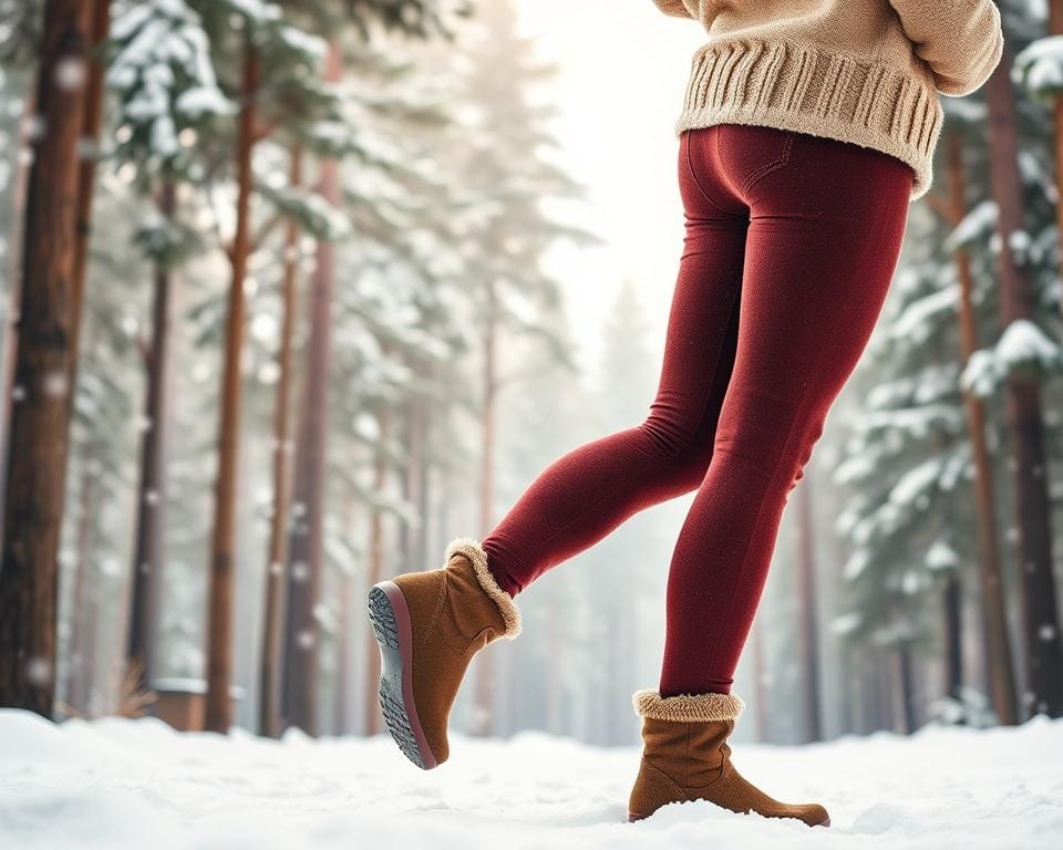 Warme leggings voor winterse wandelingen