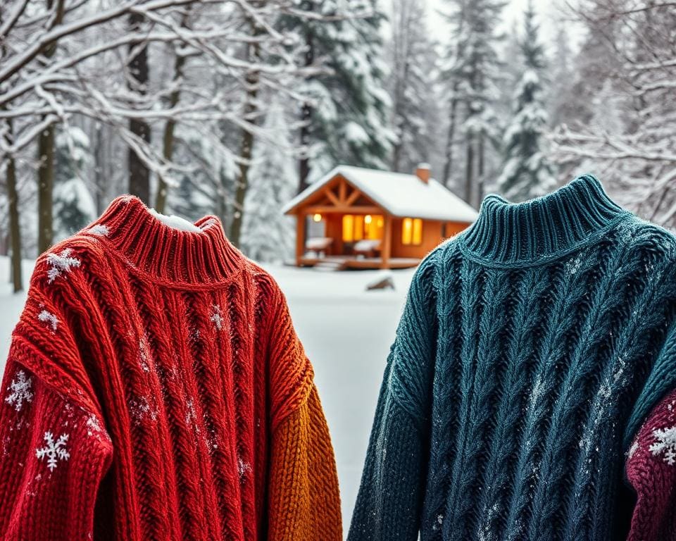 Warme truien voor comfort tijdens winterwandelingen