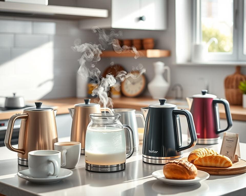 Waterkokers voor snel kokend water tijdens drukke ochtenden