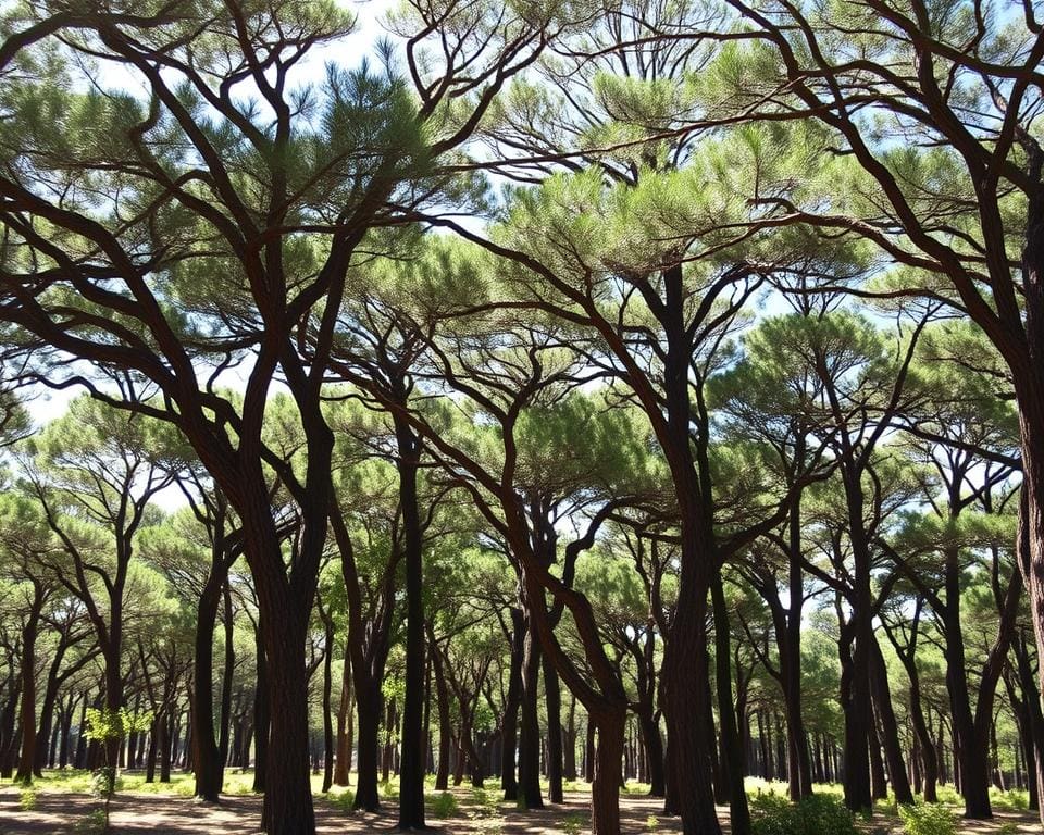 Winddichte bomen