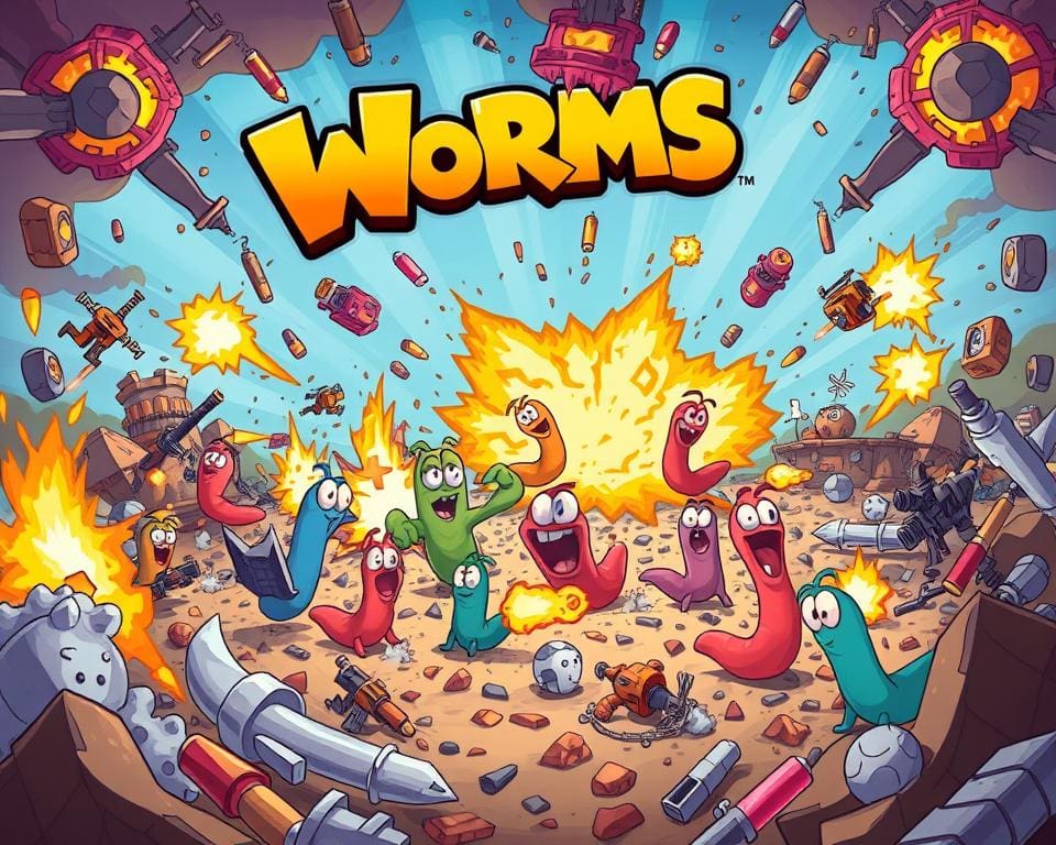 Worms Rumble: Real-time wormengevechten vol chaos en explosies