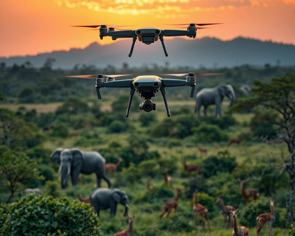 drones voor wildlife monitoring