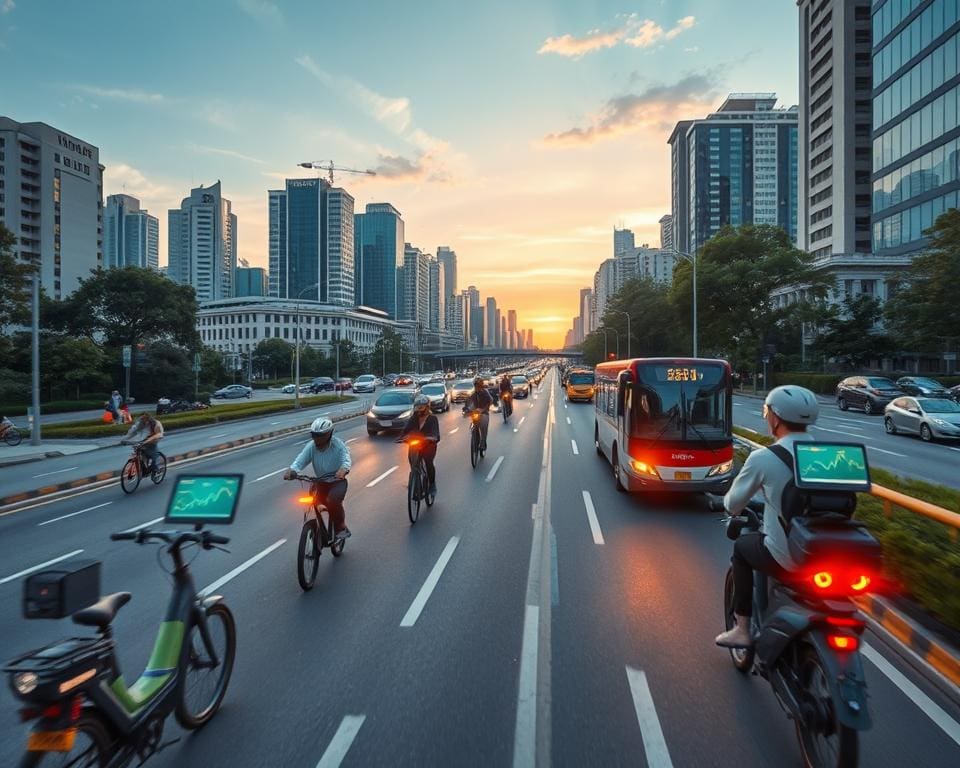 efficiënt reizen met verkeersdrukte vermijden