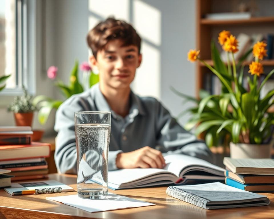 hydratie en focus voor studenten