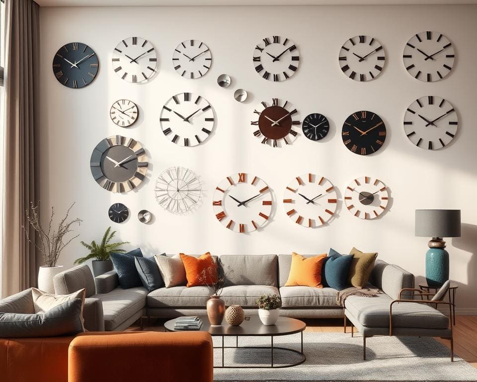 moderne wandklokken trends