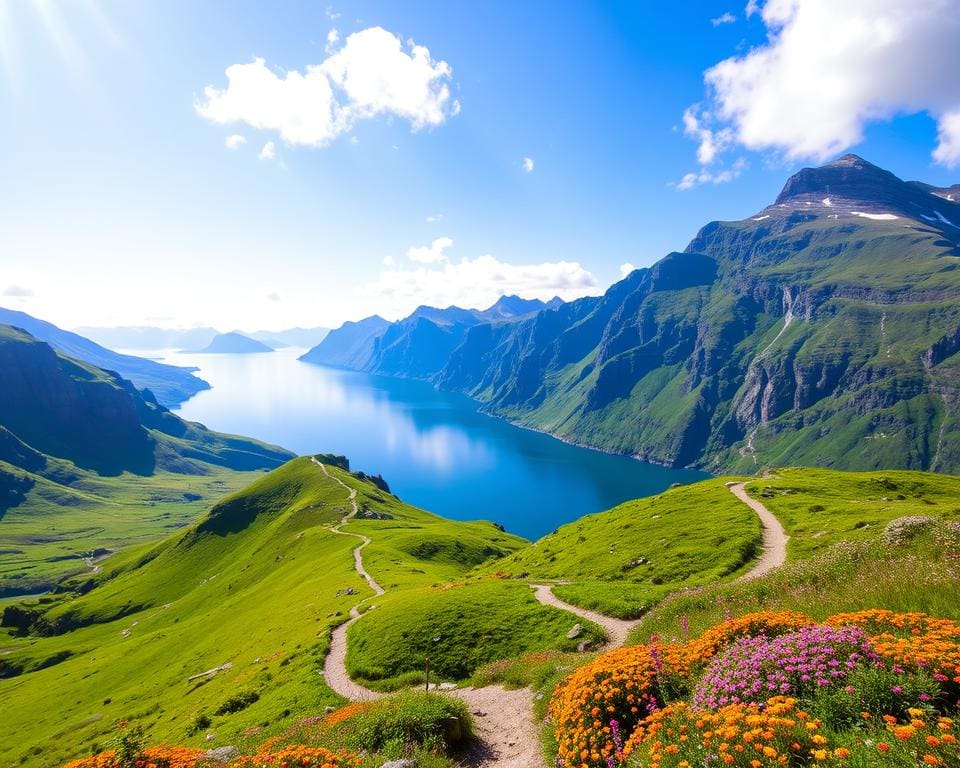 natuurwandelingen door fjorden