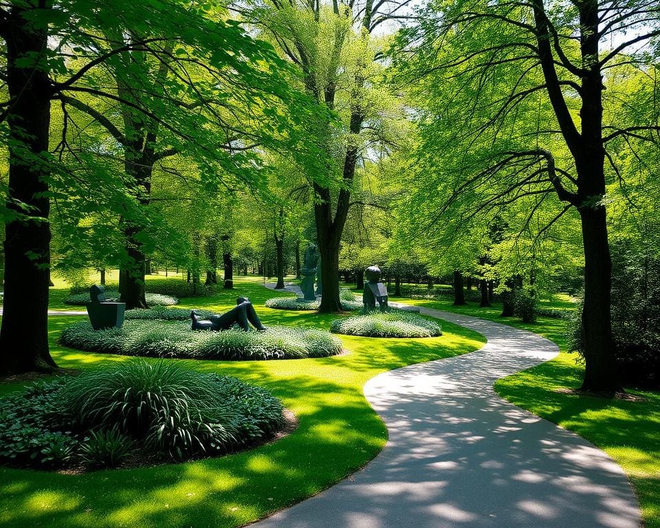 ontspannen wandelen in Park Middelheim