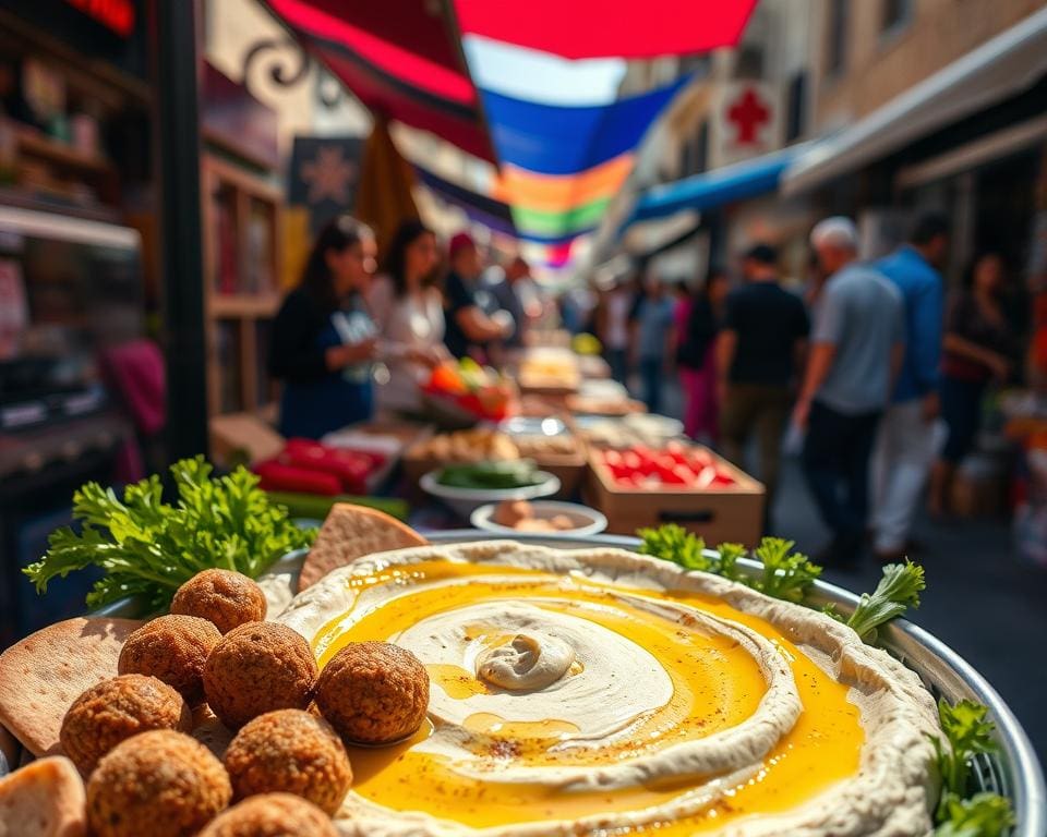 proef hummus en falafel in Tel Aviv