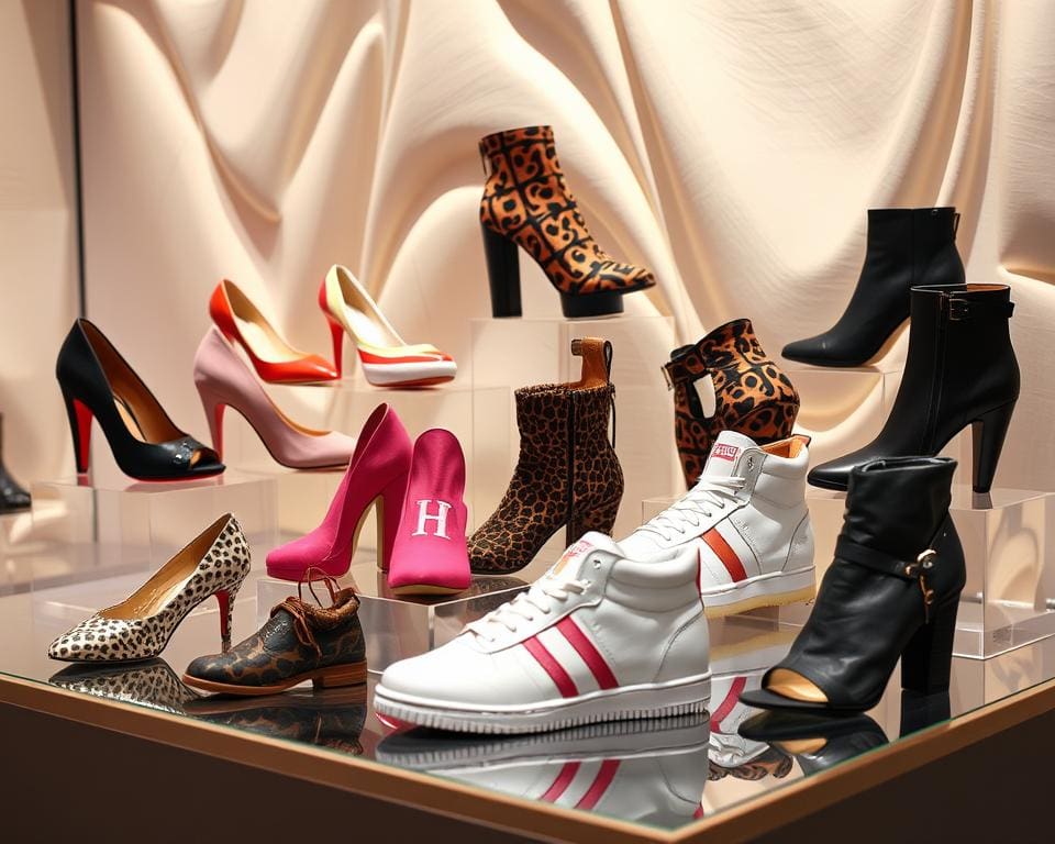 stylish shoes and trendy footwear