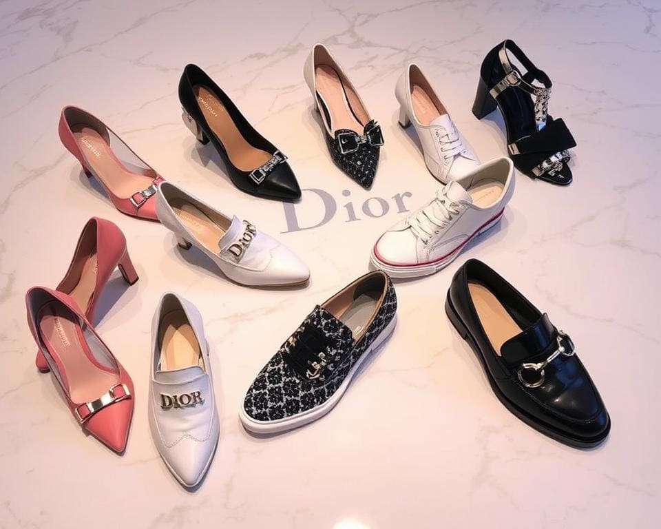 verschillende stijlen van Dior schoenen