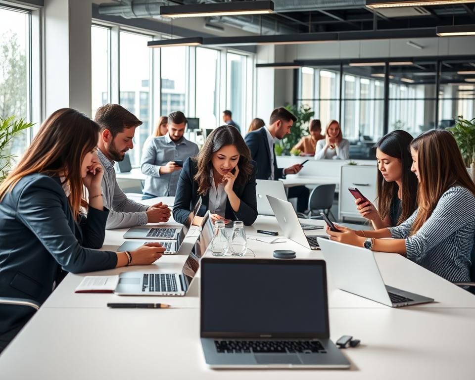 zakelijke communicatie in moderne werkplekken