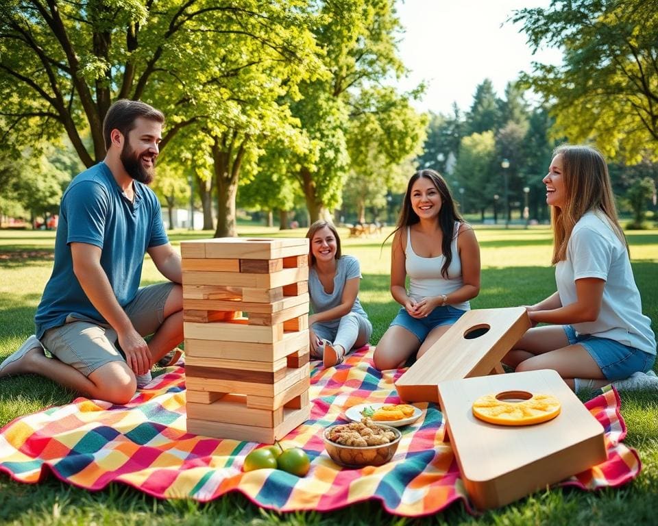 zomerse spellen voor een vriendengroep