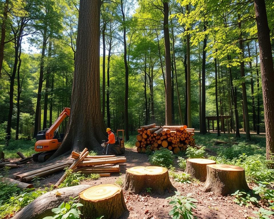 Bomen en stronken verwijderen: zo werkt het efficiënt