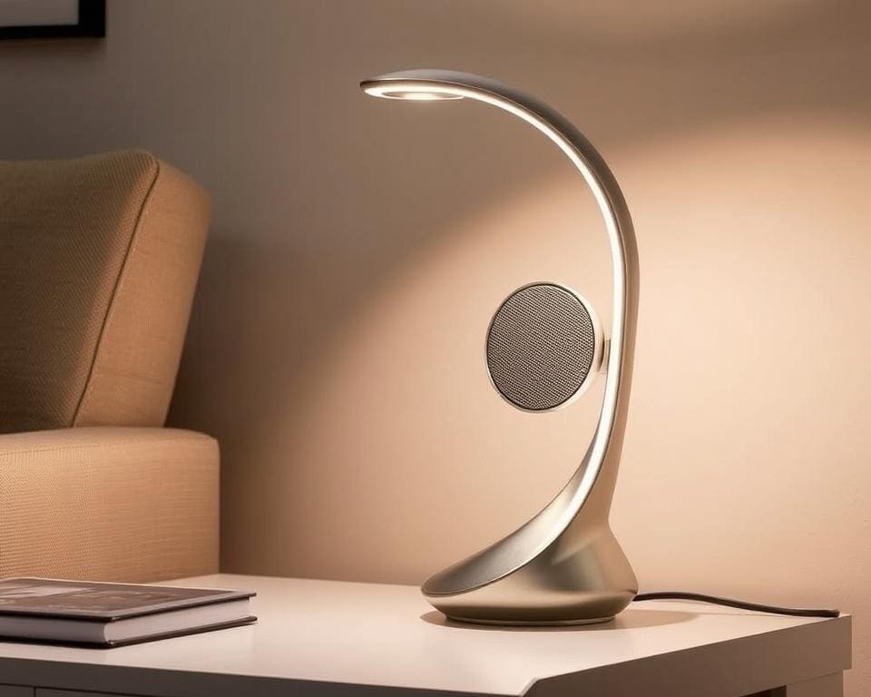 Design lampen met speaker