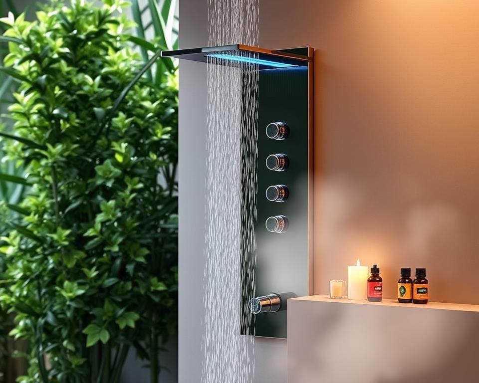 Douchepanelen met aromatherapie
