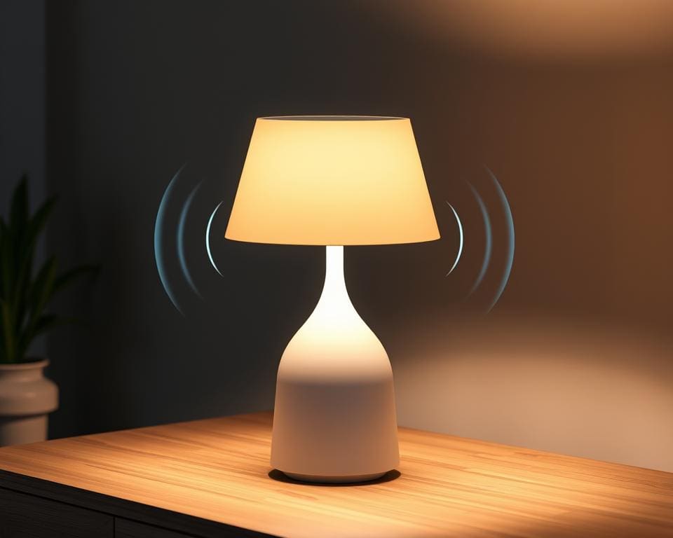 Draadloze speaker lamp
