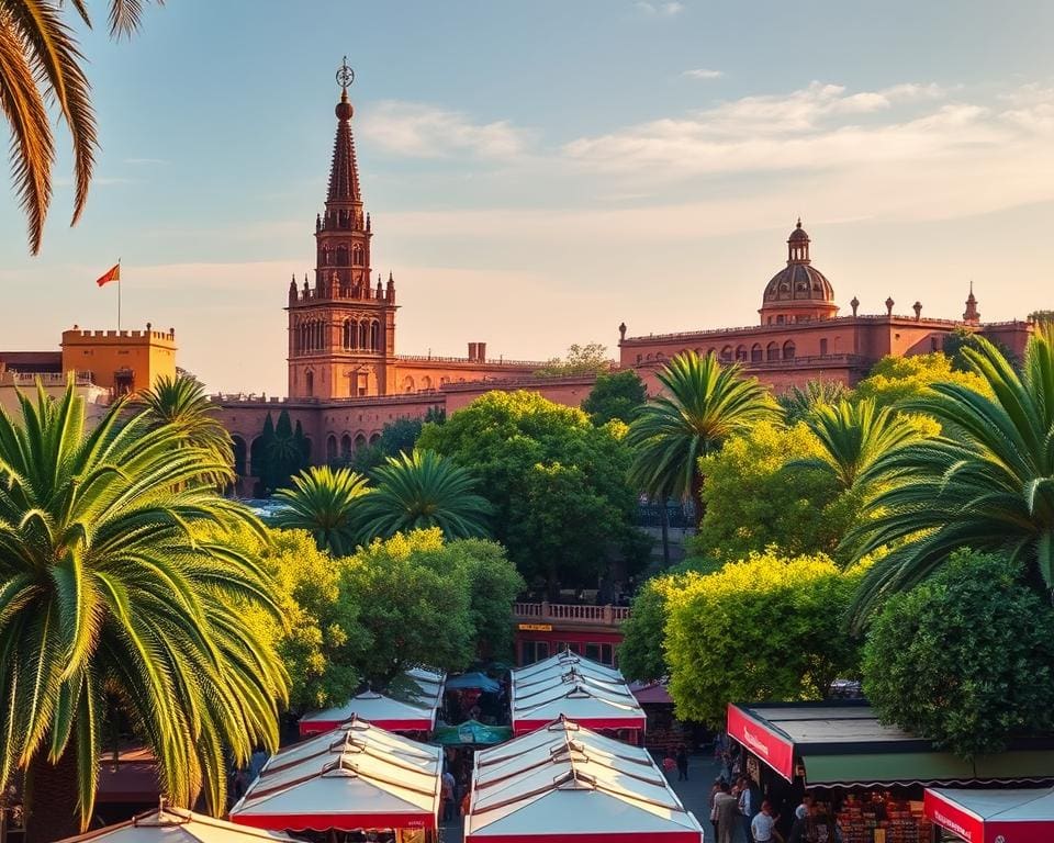 Giralda en Alcazar in Sevilla