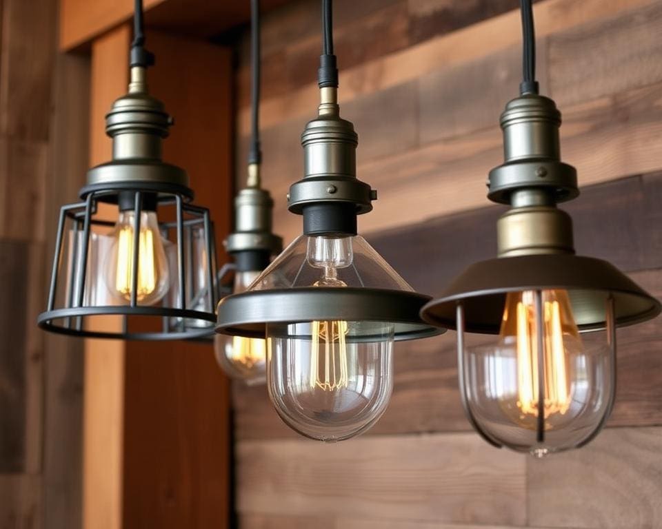 Hanglampen met een industriële uitstraling