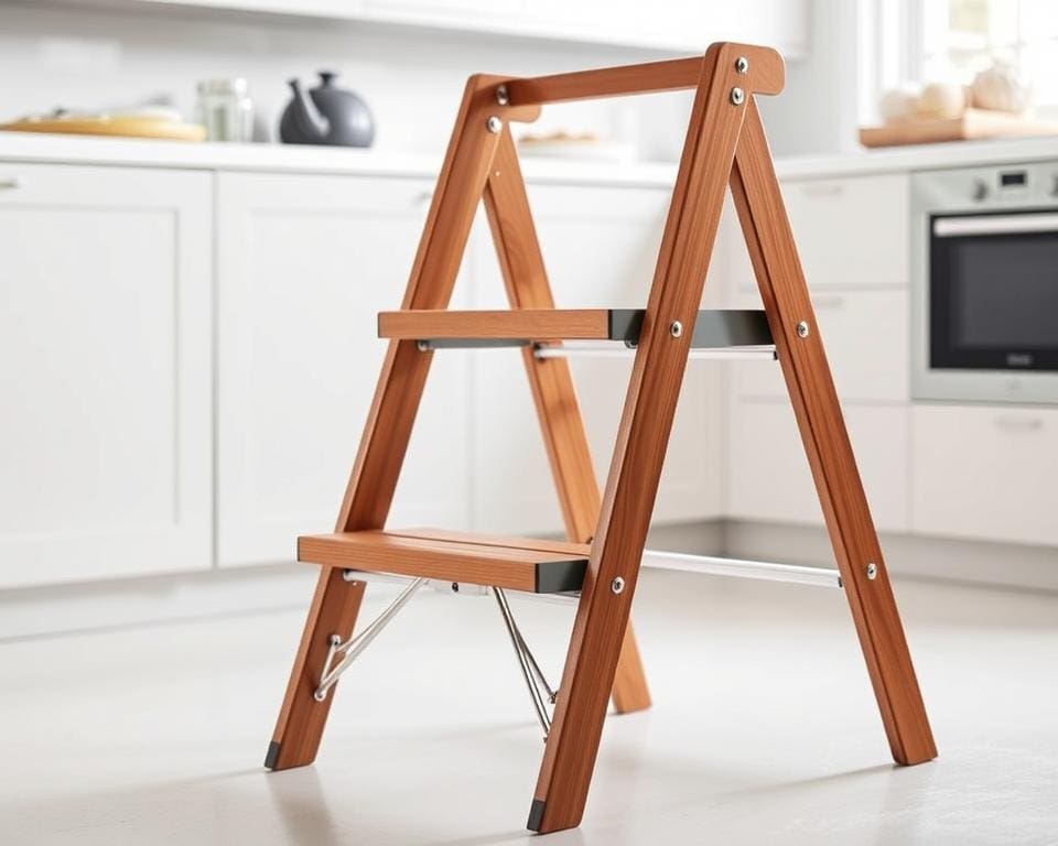 Keukentrapjes met een opklapbare design