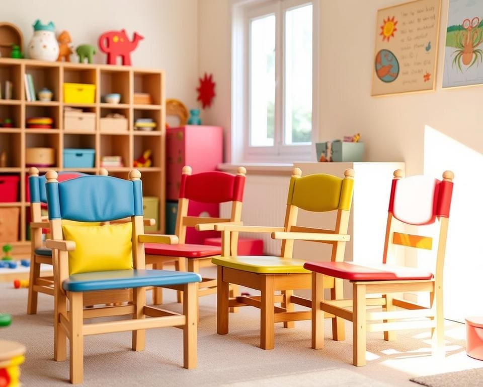 Kinderstoelen met een verstelbare rugleuning