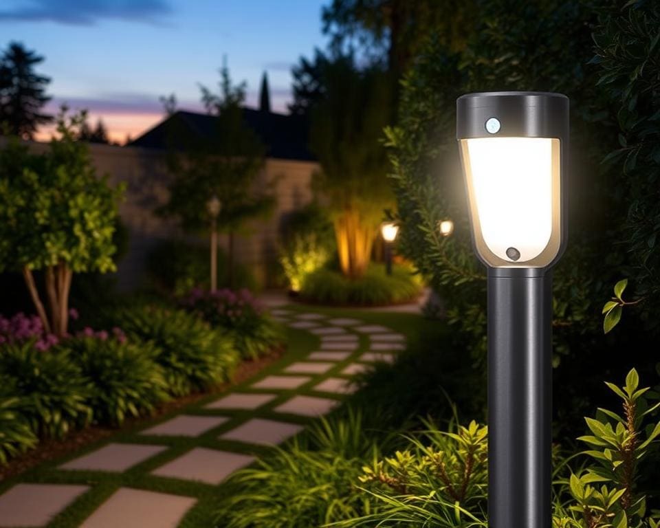 LED buitenlamp met schemerschakelaar