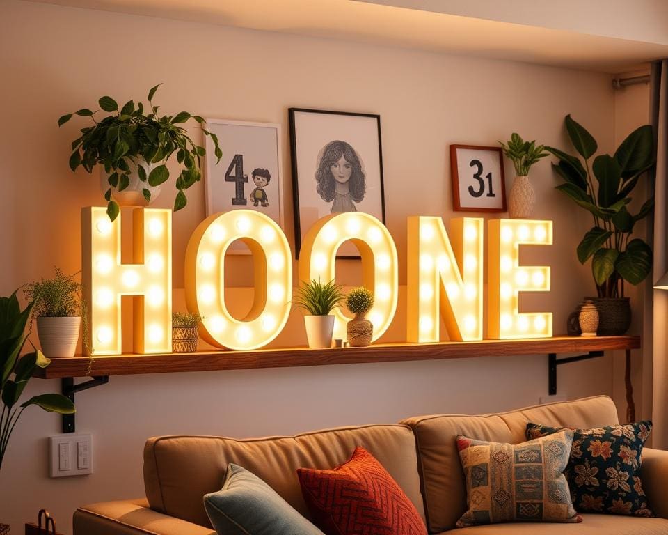 Lichtletters voor een persoonlijk tintje aan je interieur