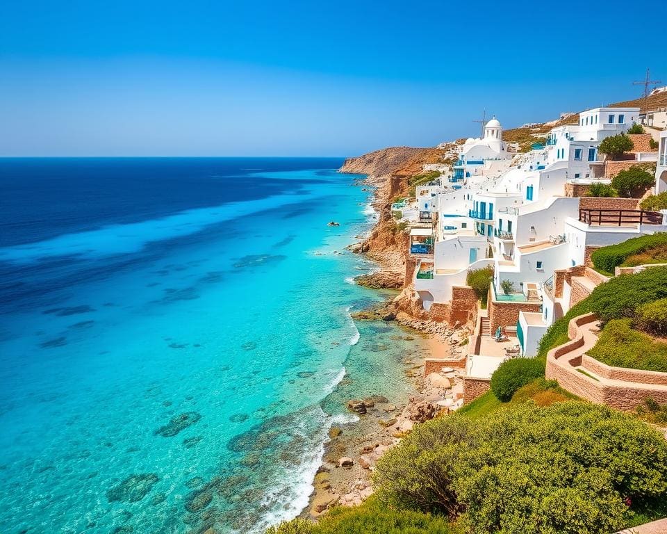 Mykonos: helderblauw water en witte dorpen