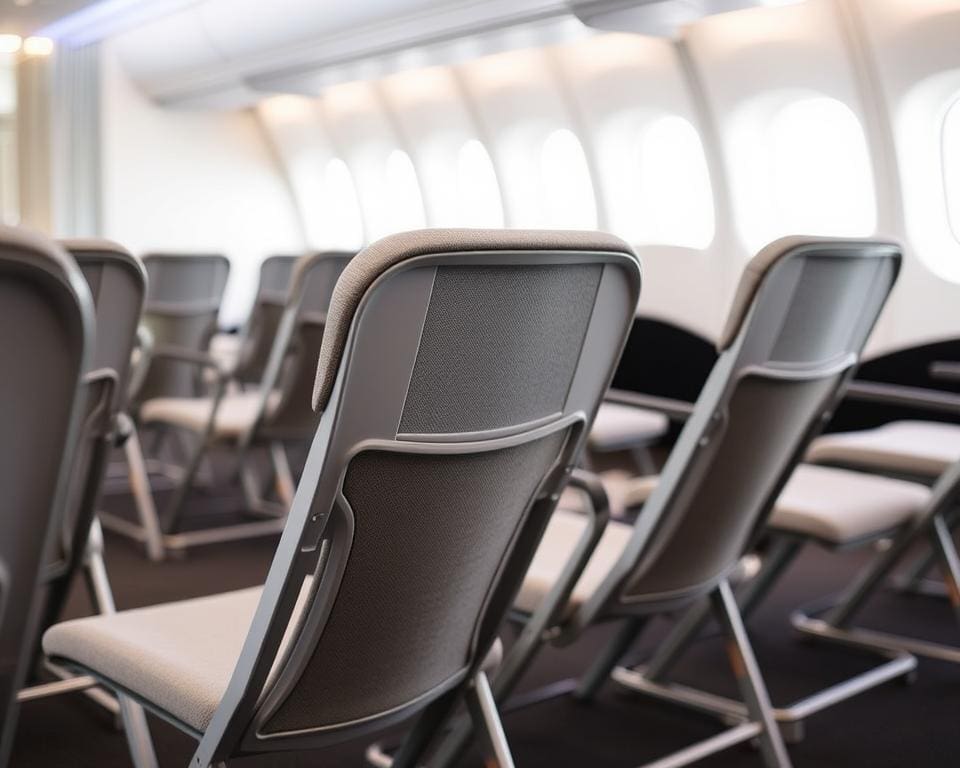 Opklapbare stoelen met een gewatteerde rugleuning