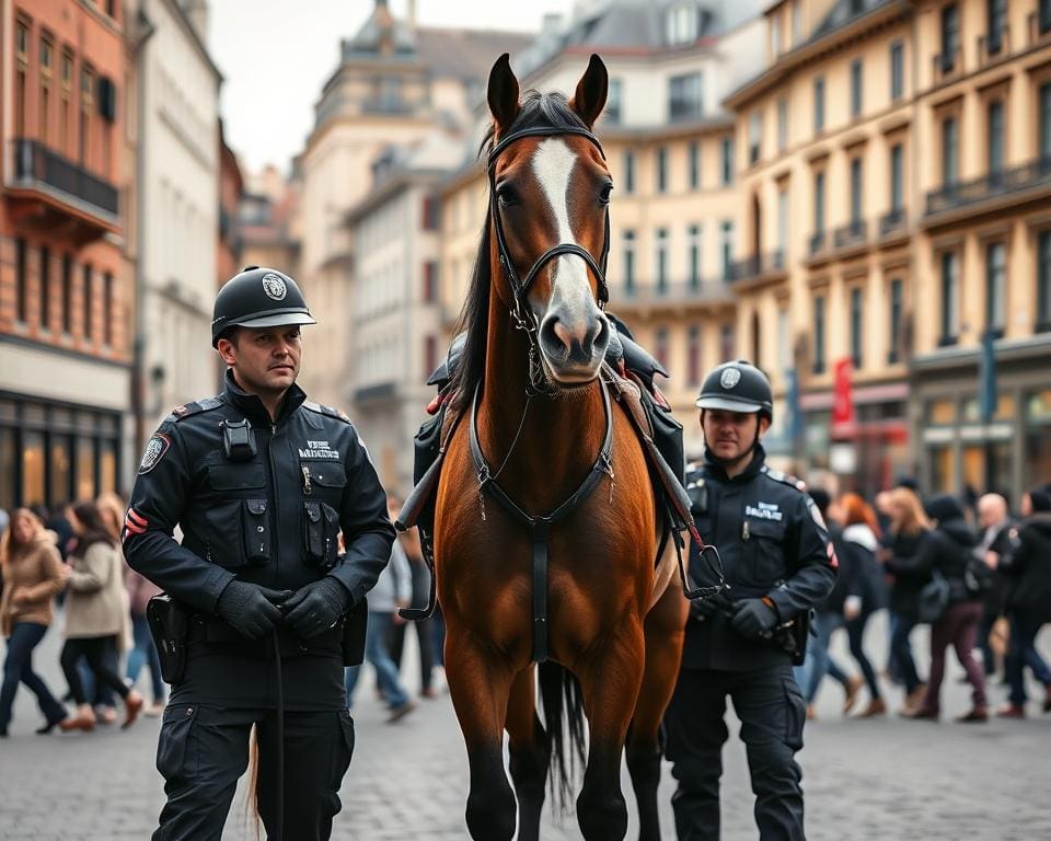 Rol van politiepaarden