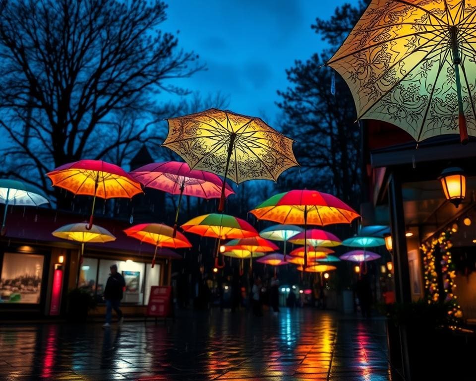 Verlichte paraplu