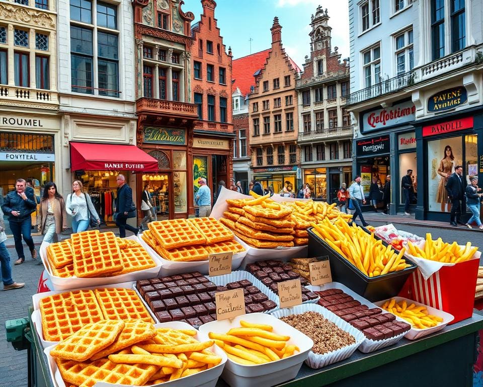 Vlaamse lekkernijen en cultuur in Antwerpen