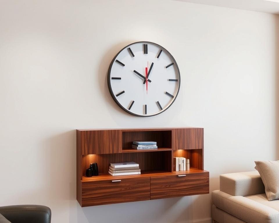 Wandklokken met een ingebouwde opslagfunctie