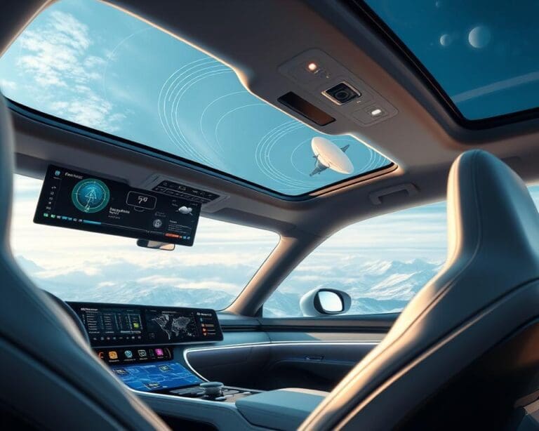 Wat zijn de voordelen van satellietondersteunde communicatie in auto's?