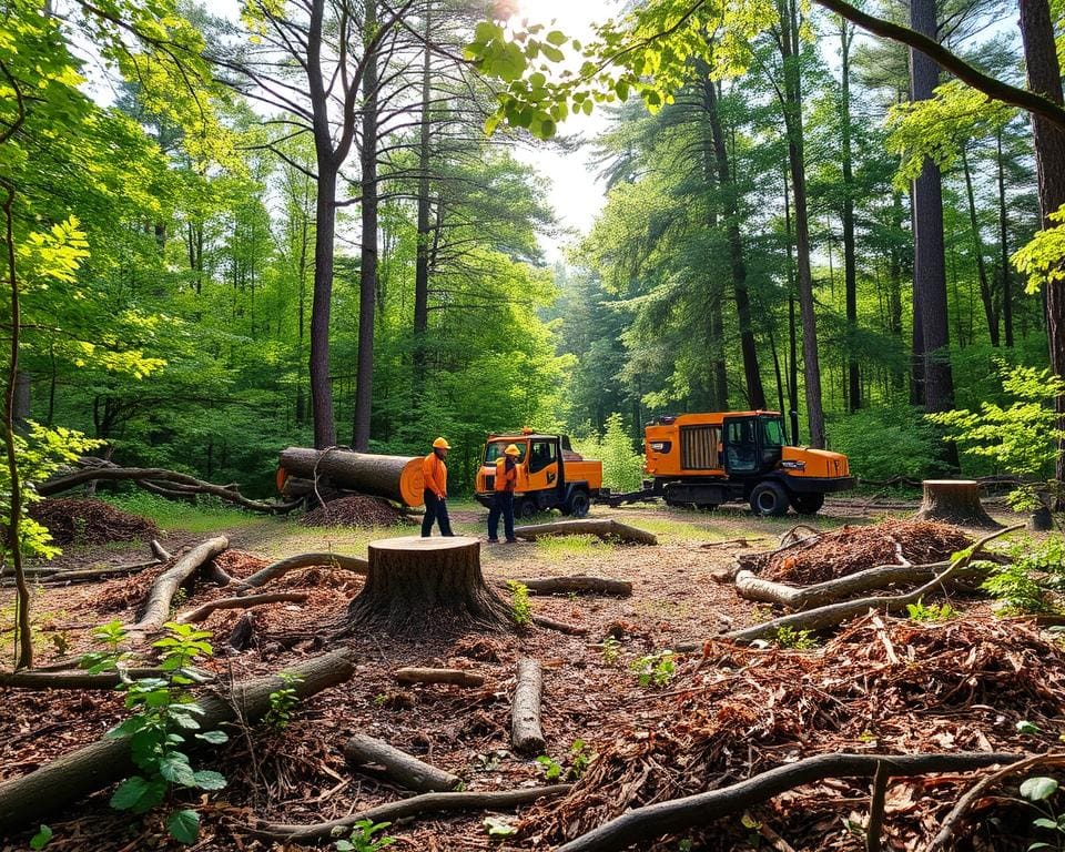 bomen en stronken verwijderen