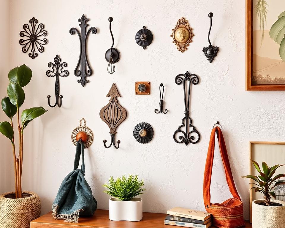 decoratieve wandhaken