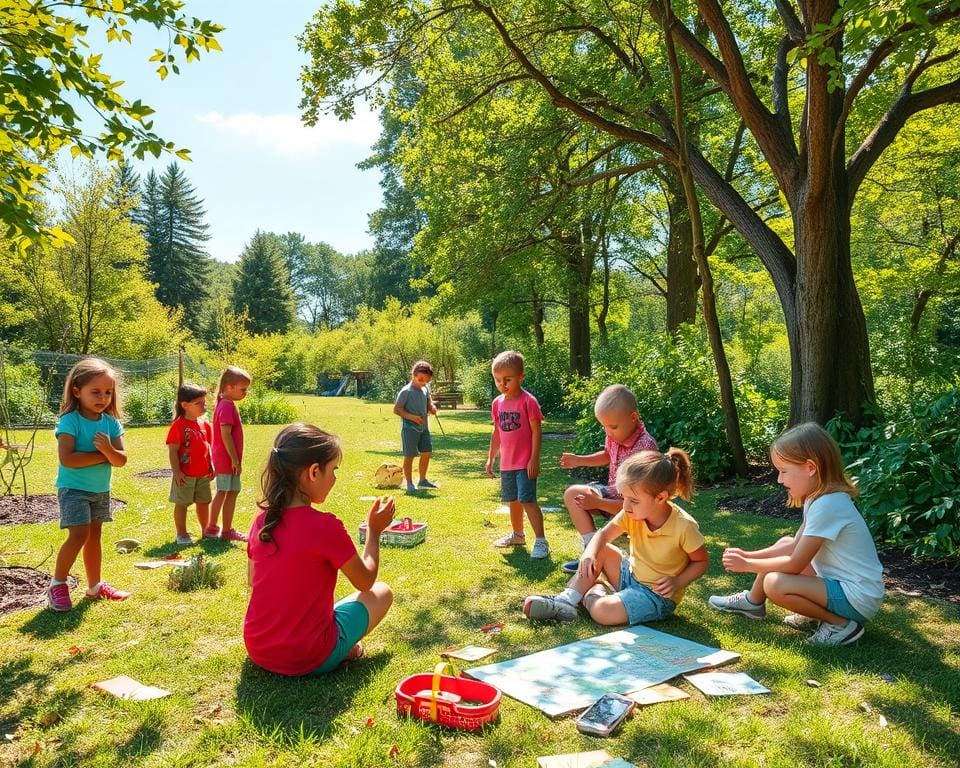 educatieve buitenspellen voor kinderen