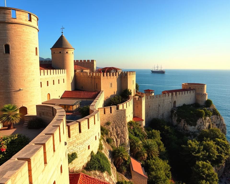 middeleeuwse stadsmuren in Dubrovnik