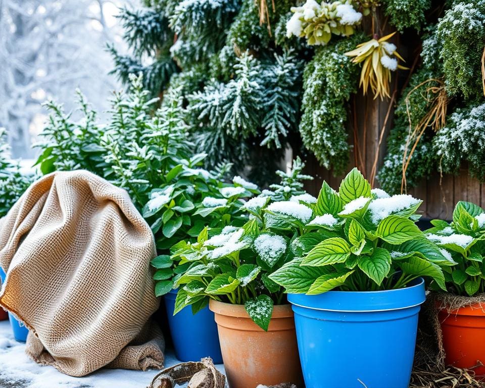 planten beschermen tegen vorst