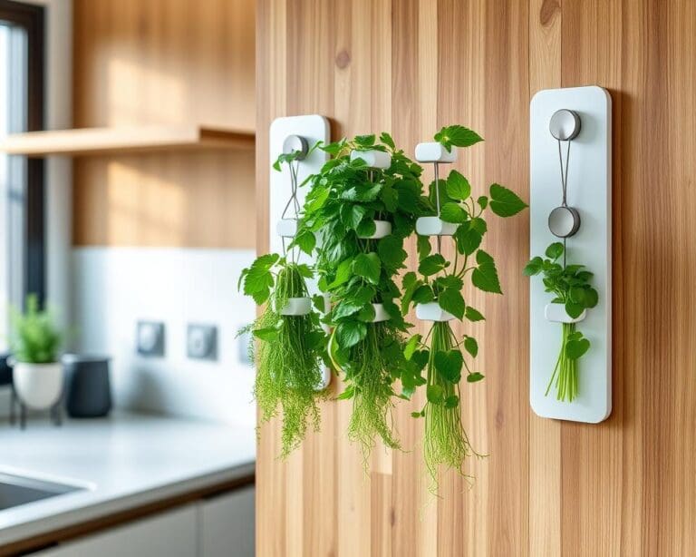 Hangende kruidenrekken met magnetische montage
