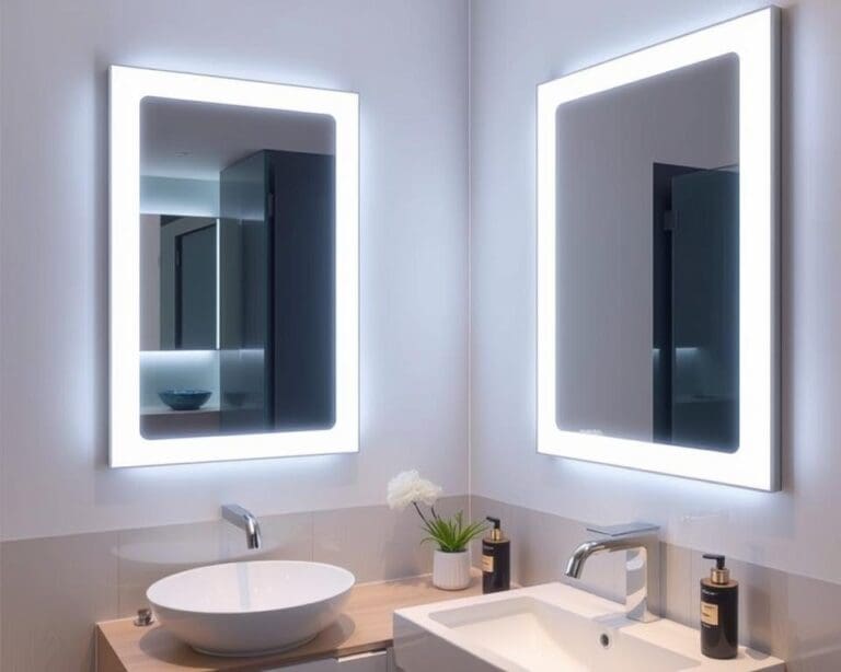Badkamerspiegels met LED-omranding