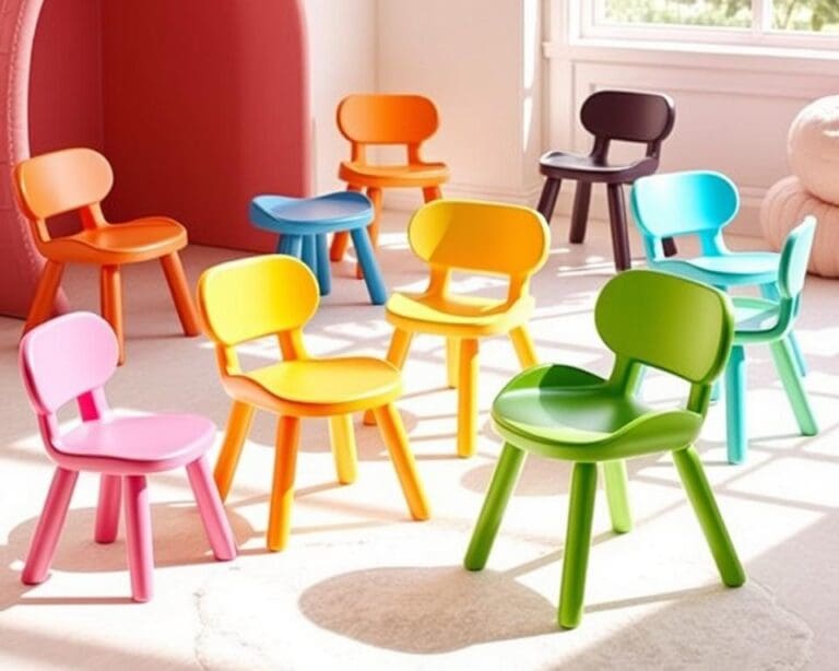 Kinderstoelen met een ergonomisch zitvlak
