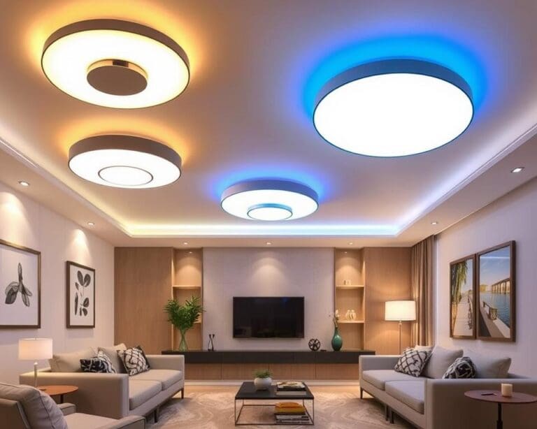 Plafondlampen met instelbare lichtkleur