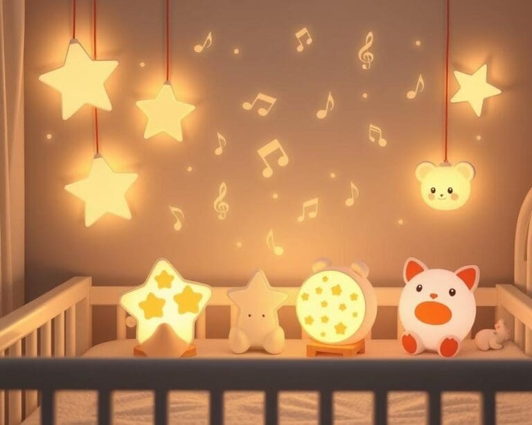 Kinderlampen met een rustgevende muziekfunctie