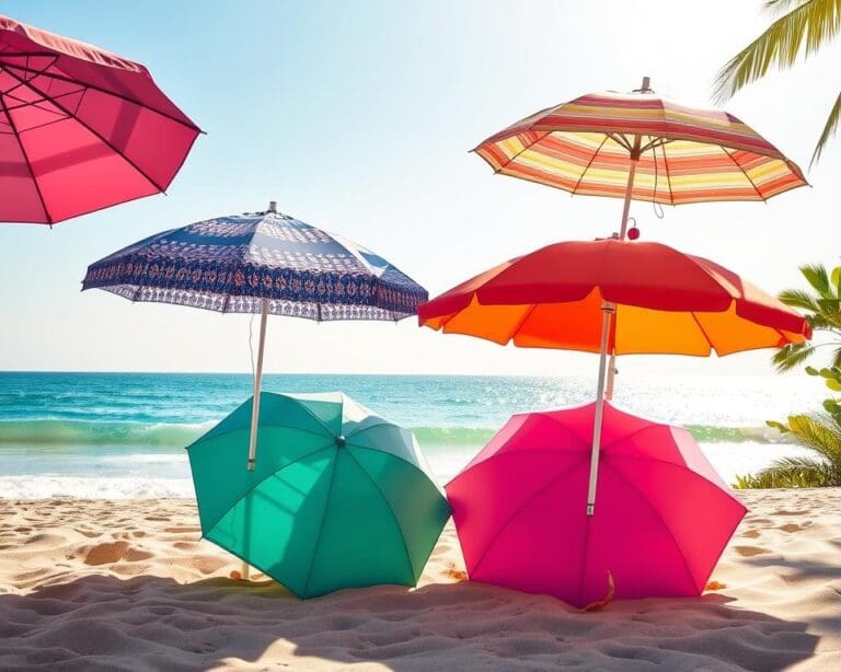 Opklapbare parasols met UV-bescherming