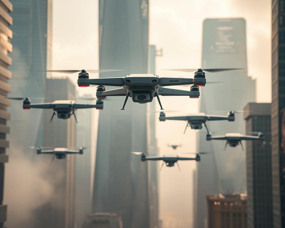 Toekomst van drone boodschappen bezorgen